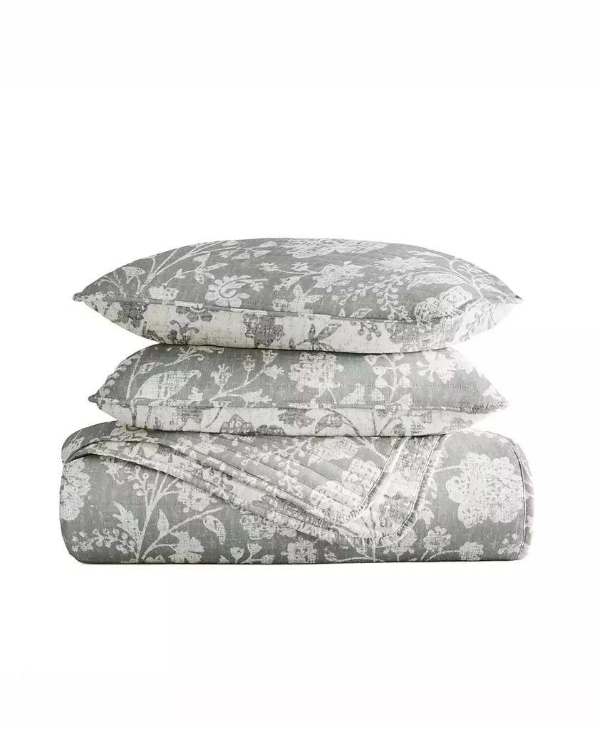 IENJOY HOME Textured Floral Reversible 2-Pc. Quilt Set 4