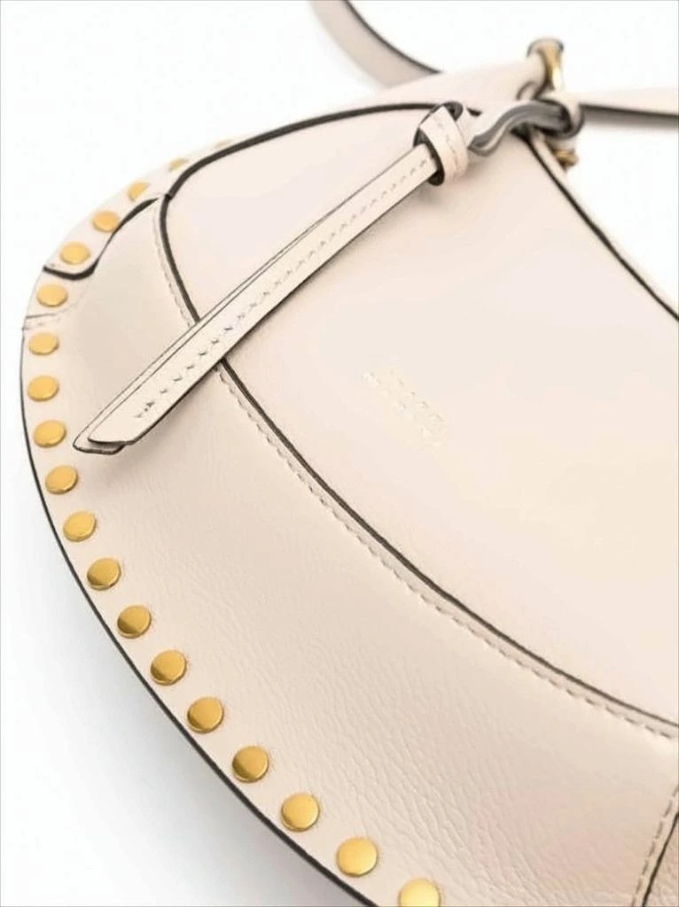 Isabel Marant Crescent-Shaped Leather Crossbody Bag with Gold-Tone Studs 3