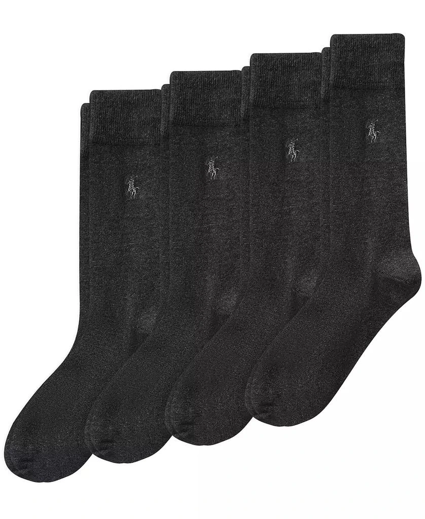 Ralph Lauren Macys Exclusive Men's Flat Knit Slack Dress Socks, 4-Pack