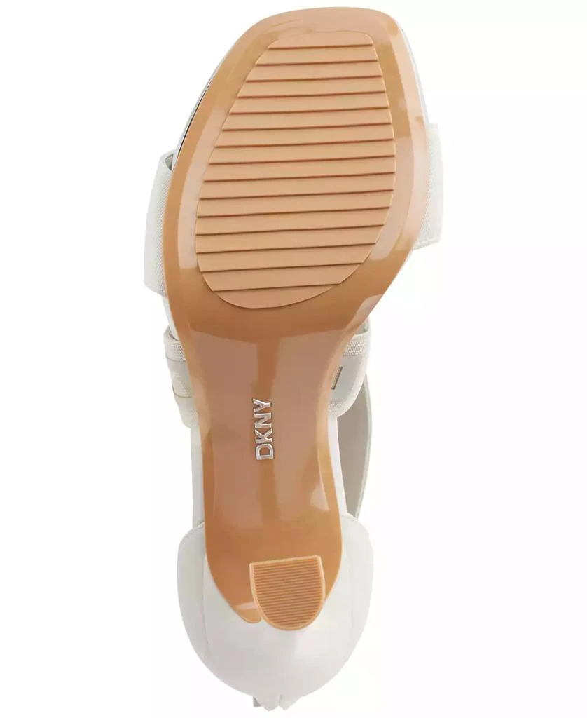 DKNY Women's Coda Signature Logo Ankle Strap Sandals 5