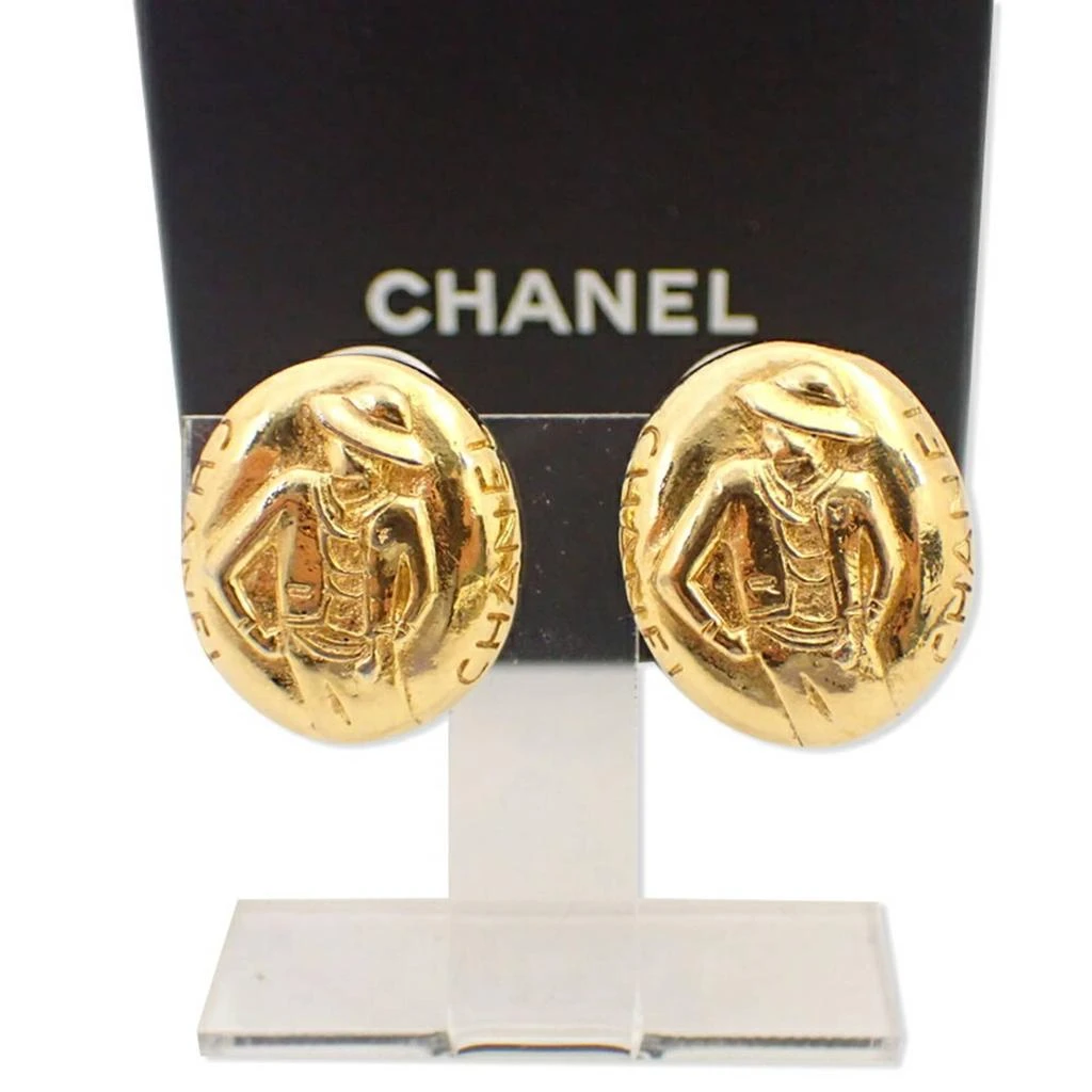Chanel gold Plating Clip Earrings (Pre-Owned)