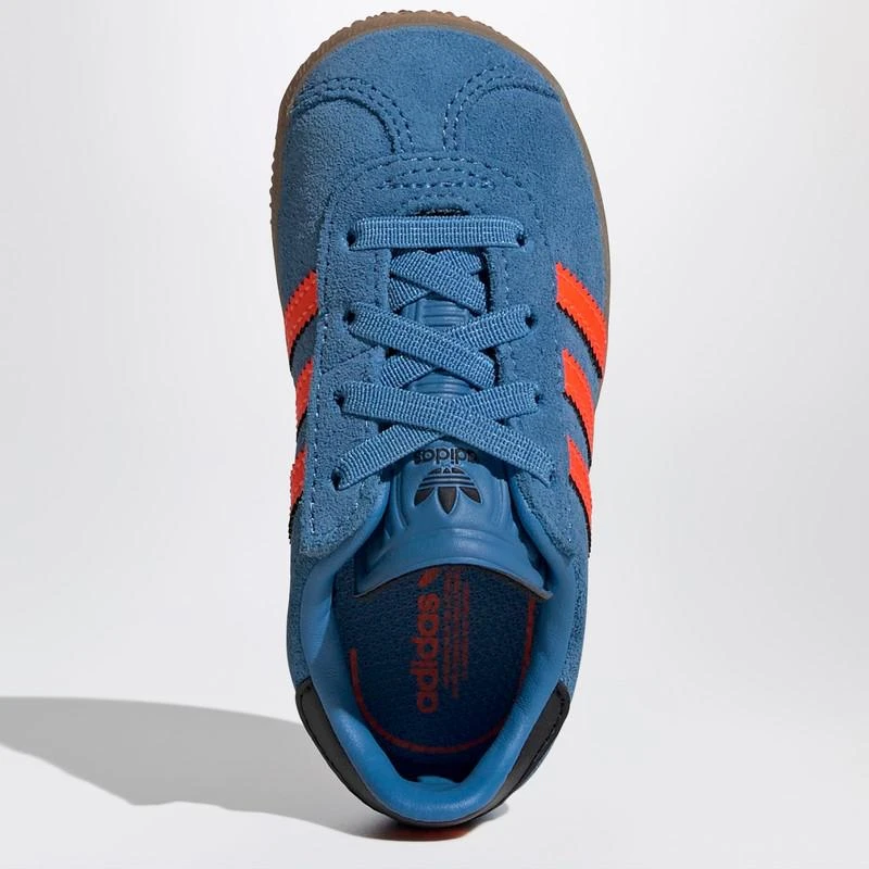Adidas Gazelle Focus Blue/Solar Orange Sneaker with elasticated laces 3