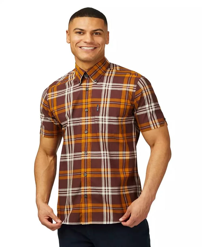 Ben Sherman Men's Block Check Short Sleeve Shirt 1