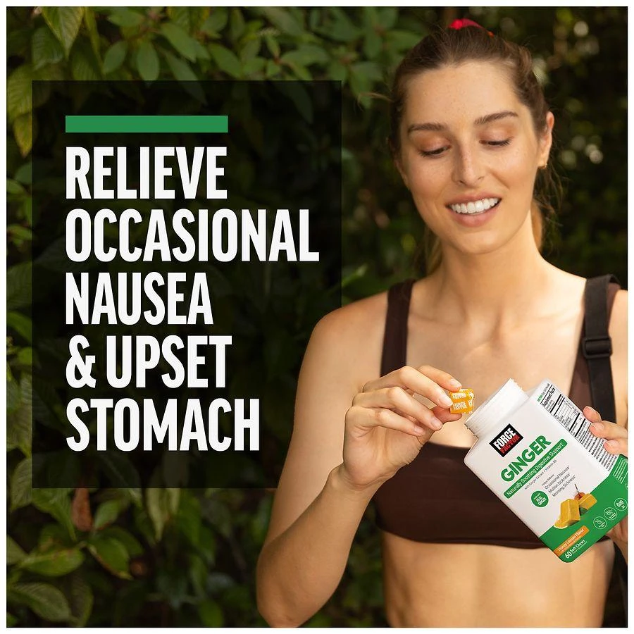 Force Factor Ginger Naturally Soothing Digestive Support Soft Chews Honey Lemon 8
