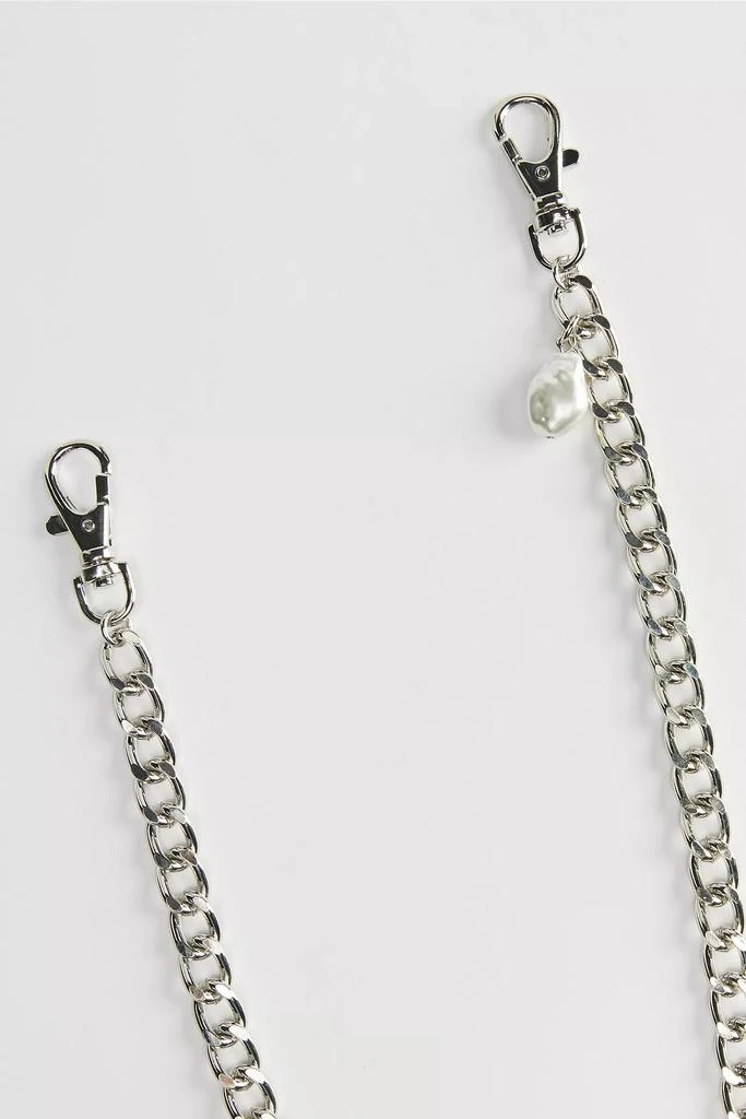 Urban Outfitters Curb Link & Pearl Wallet Chain 3