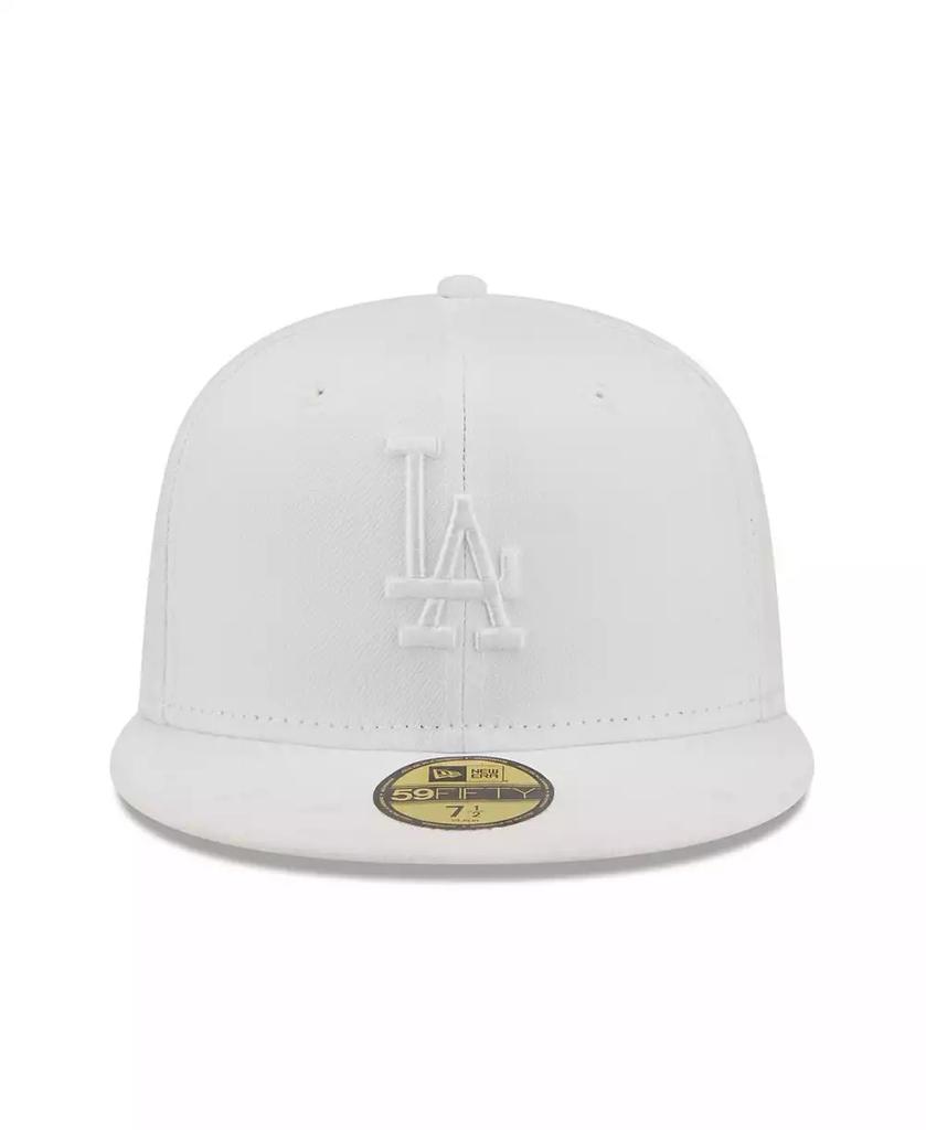 New Era Men's Los Angeles Dodgers White on White 59FIFTY Fitted Hat