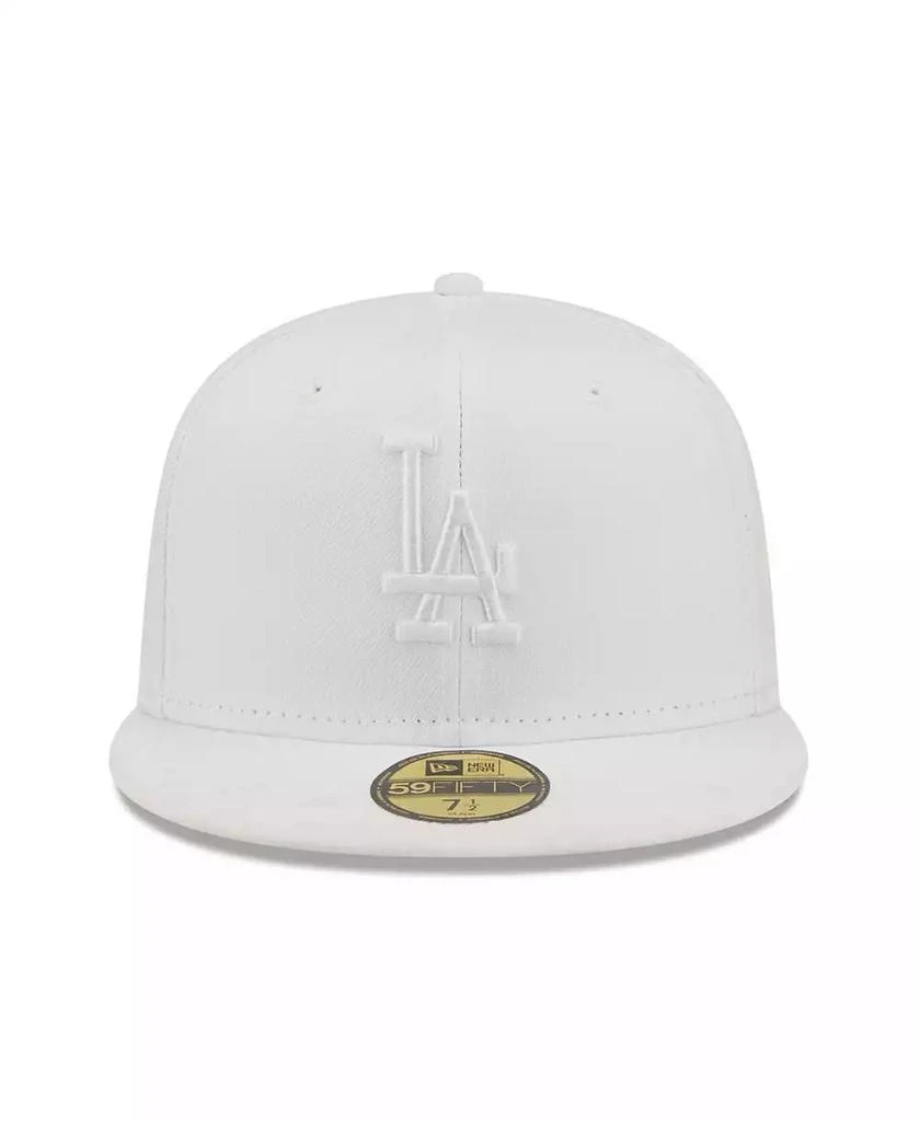 New Era Men's Los Angeles Dodgers White on White 59FIFTY Fitted Hat 3