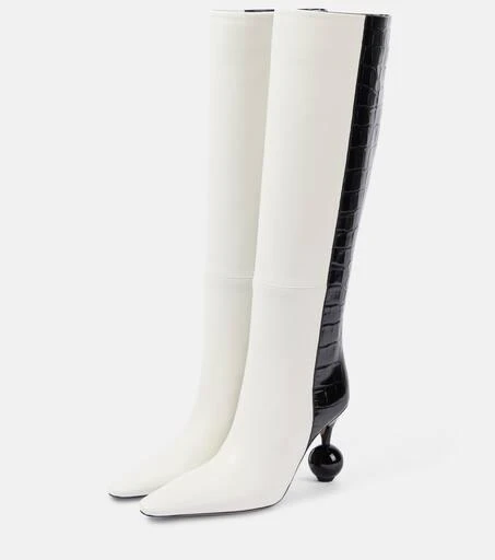 Jacquemus Les Bottes Bisou leather knee-high boots 4