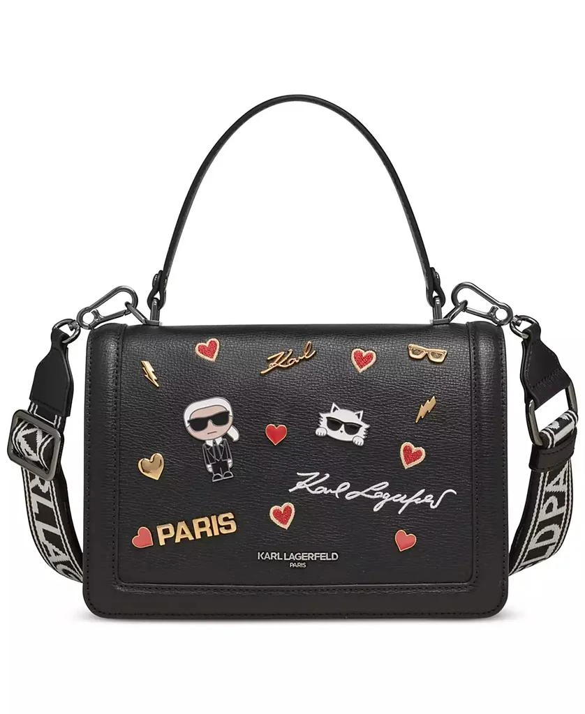 KARL LAGERFELD PARIS Simone Leather Crossbody 1