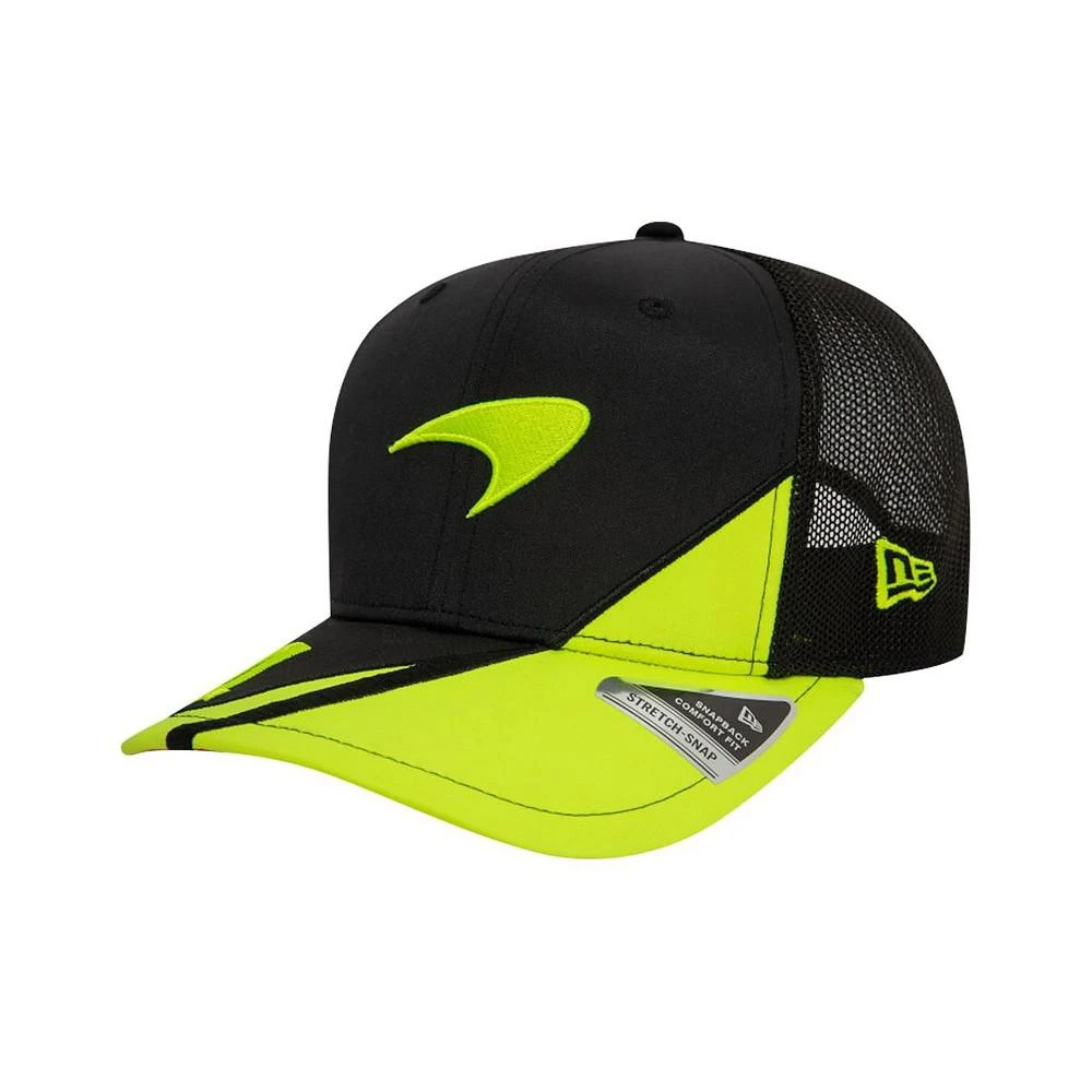 New Era Men's Lando Norris Black/Neon Green McLaren F1 Team 2024 British Grand Prix 9FIFTY Stretch-Snap Adjustable Hat 1