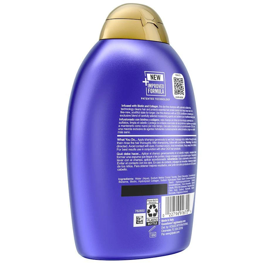 OGX Thick & Full + Biotin & Collagen Volumizing Shampoo 2