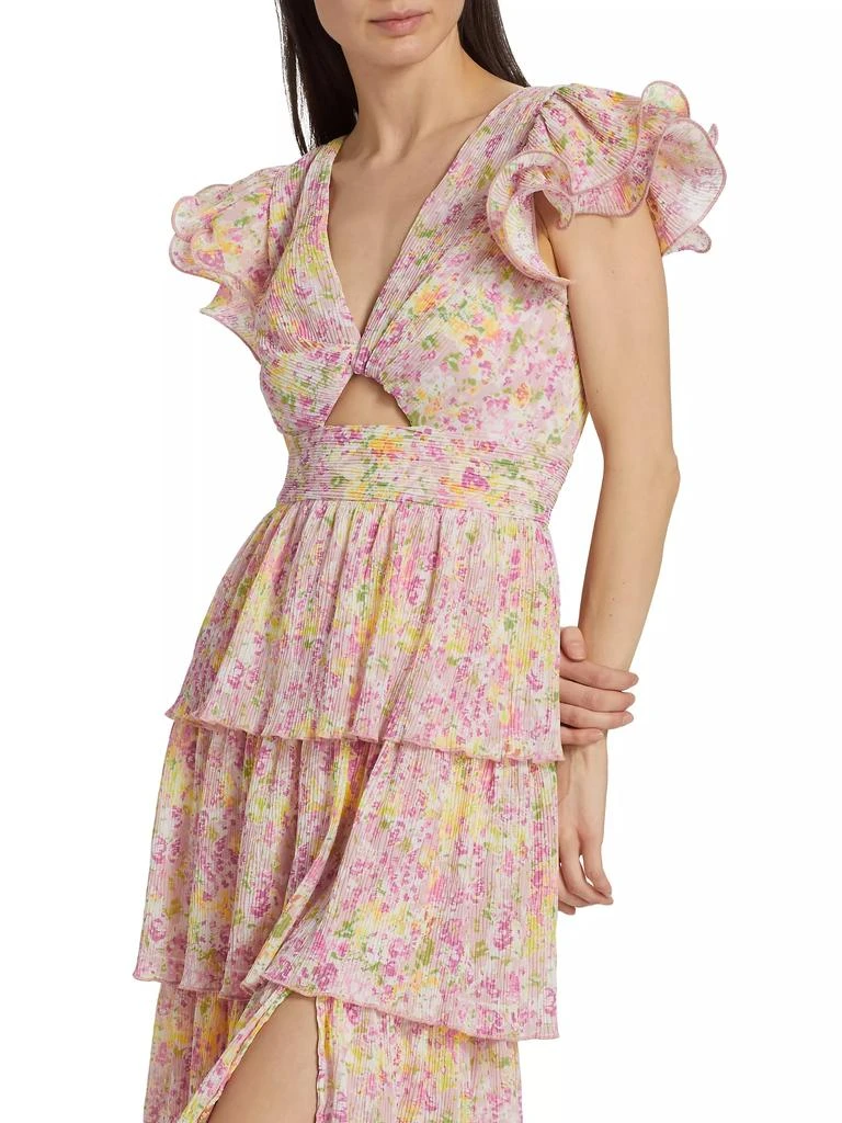ASTR Emporia Floral Chiffon Maxi Dress 6