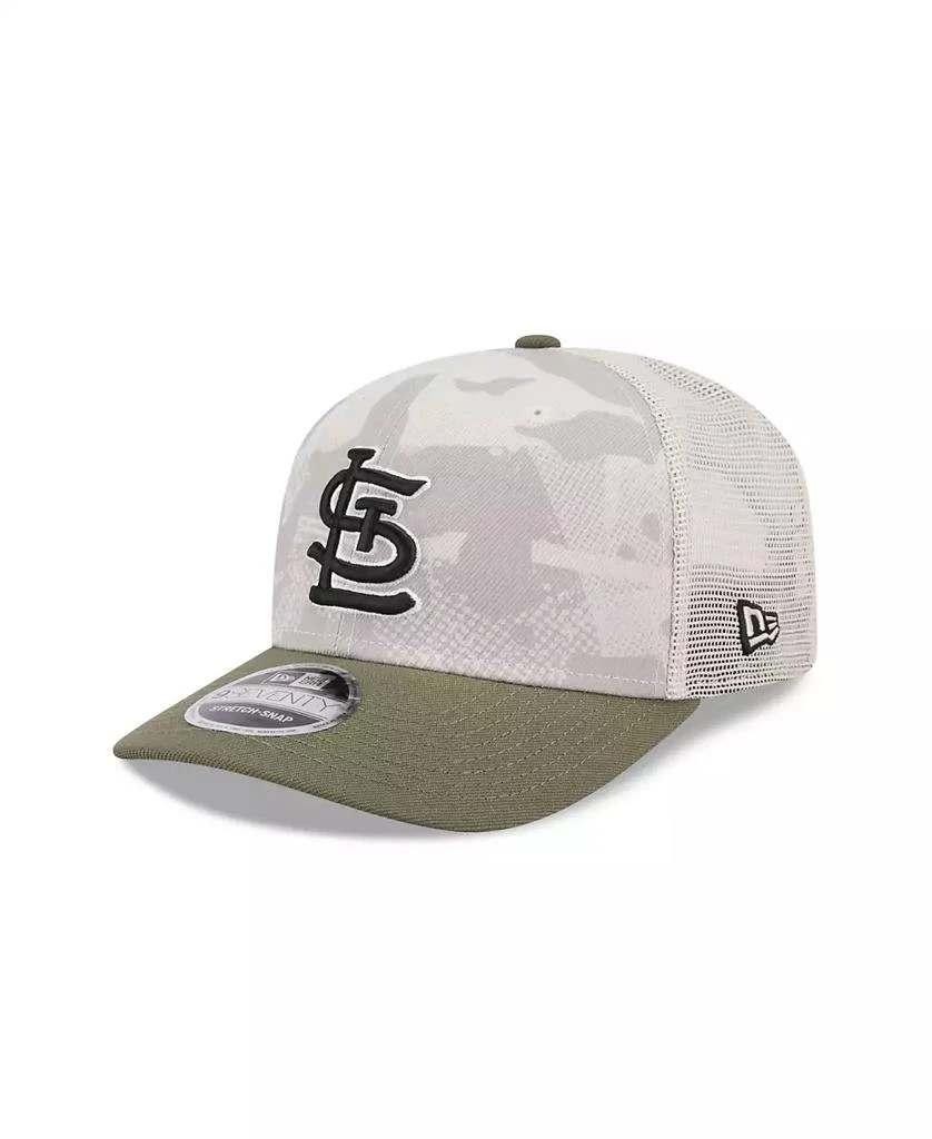 New Era Men's Light Beige/Olive St. Louis Cardinals 2025 Armed Forces Day 9SEVENTY Adjustable Hat 1