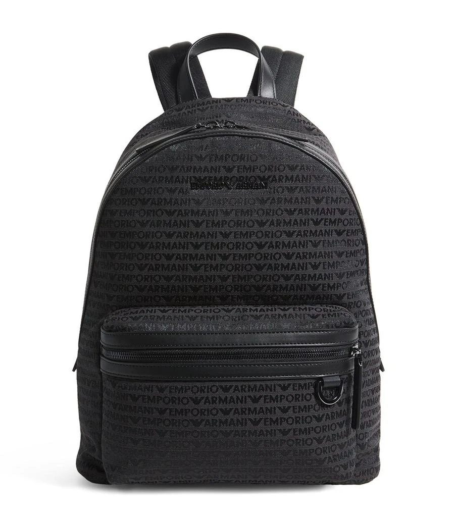 Emporio Armani Jacquard Logo Backpack - Backpacks - BeyondStyle display picture 1
