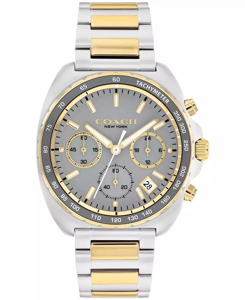 Coach Men's Charter Two-Tone Stainless-Steel Bracelet Watch, 39mm 1