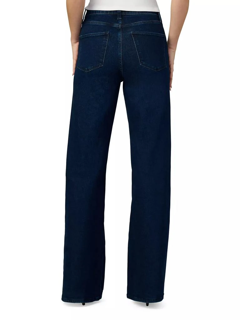 Joe's Jeans The Mia Crystal-Seam High-Rise Wide-Leg Jeans 5