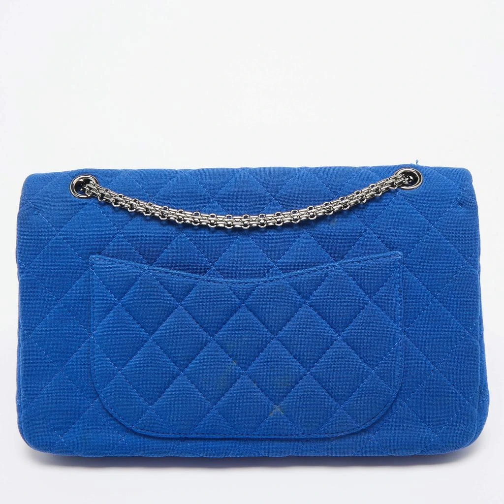 Chanel Chanel Blue Jersey Classic 227 Reissue 2.55 Flap Bag 4