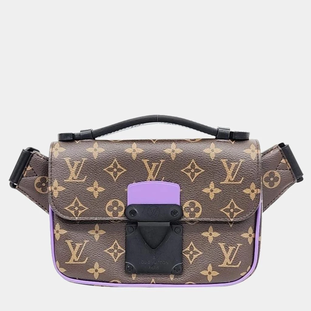 Louis Vuitton Louis Vuitton Brown Macassar Monogram Canvas S Lock Sling Bag  1