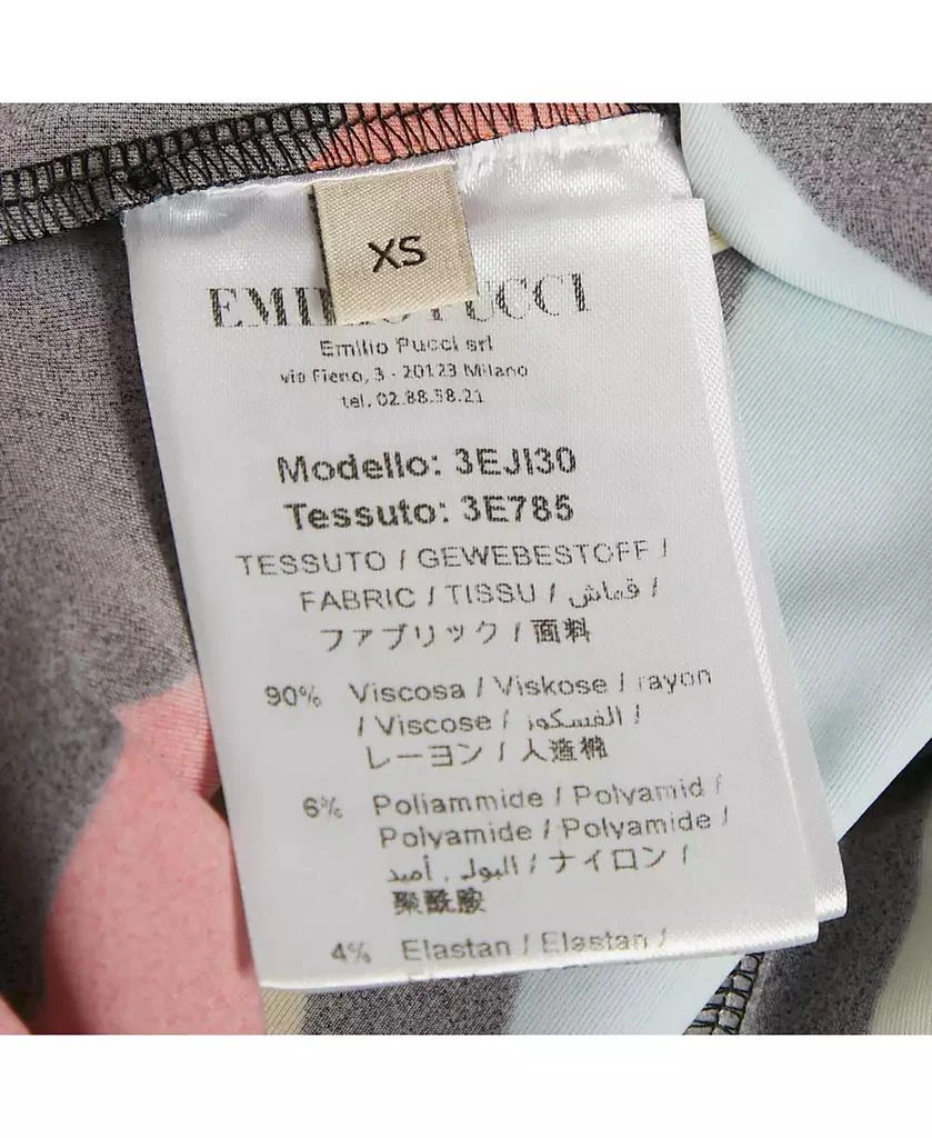 Pre-Owned Emilio Pucci Women's Black Printed Jersey Sleeveless Jumpsuit 6