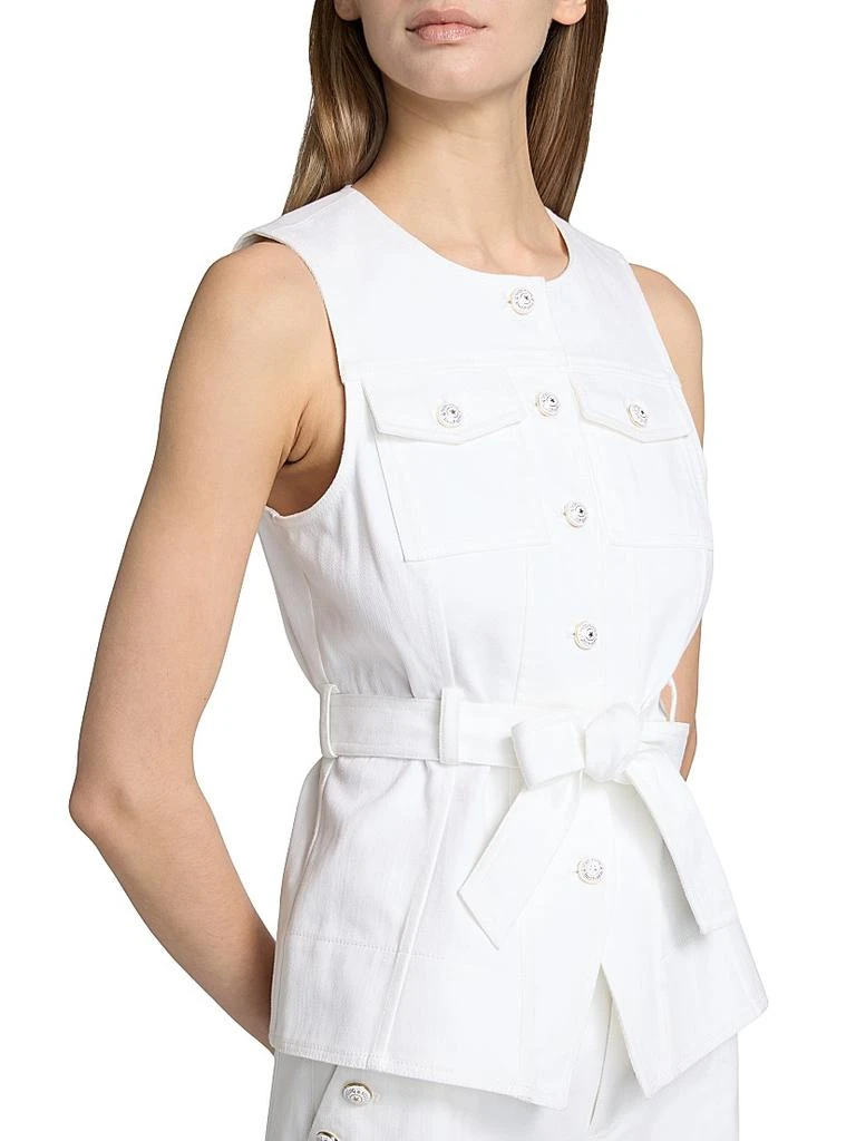 Cinq à Sept Reenee Tie-Waist Denim Vest 6