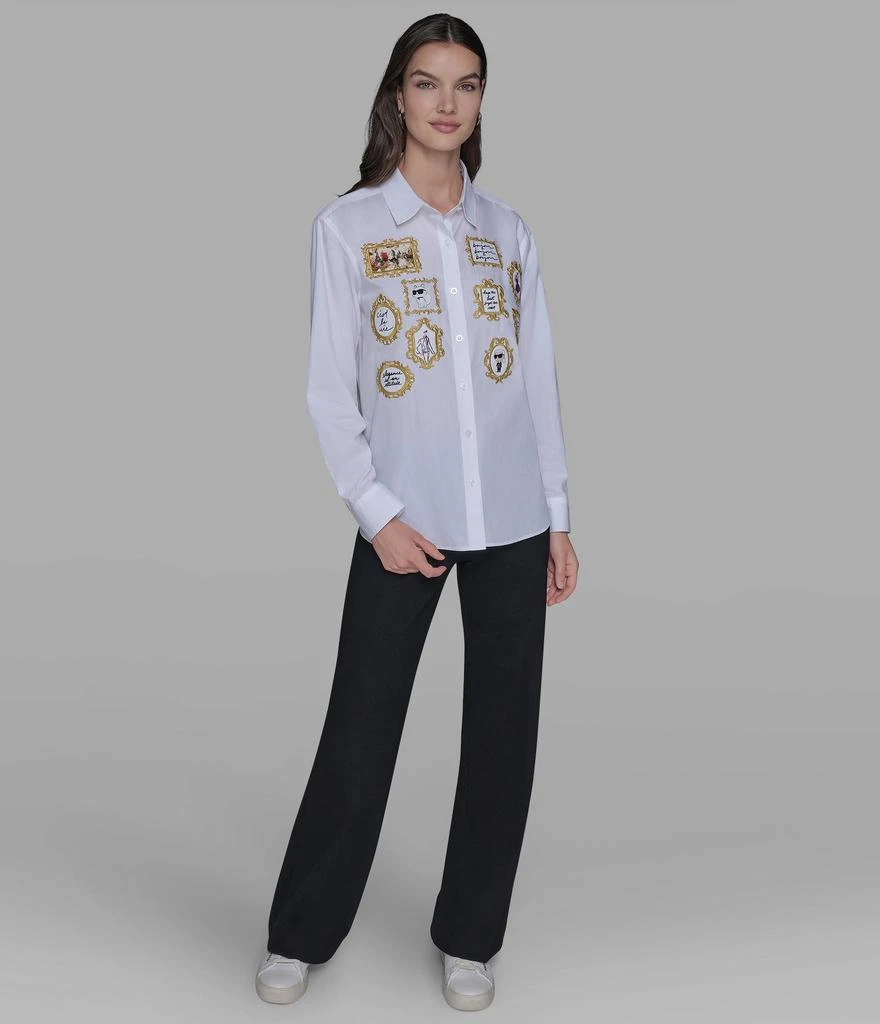 Karl Lagerfeld Paris ROCOCO POPLIN SHIRT 3