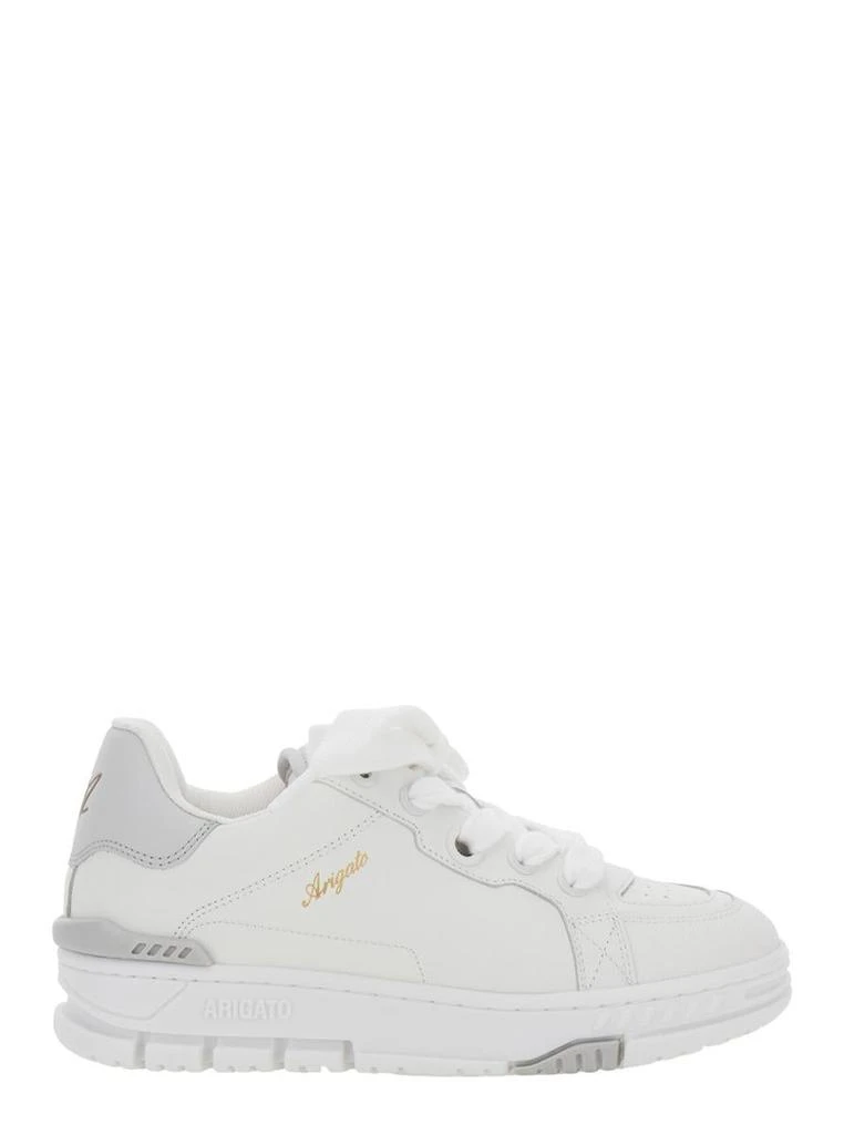 Axel Arigato 'Area Haze' Grey And White Low Top Sneakers With Laminated Leather In Leather Blend Woman 1