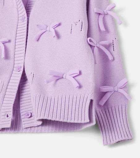 MONNALISA Bow-detail cardigan 3