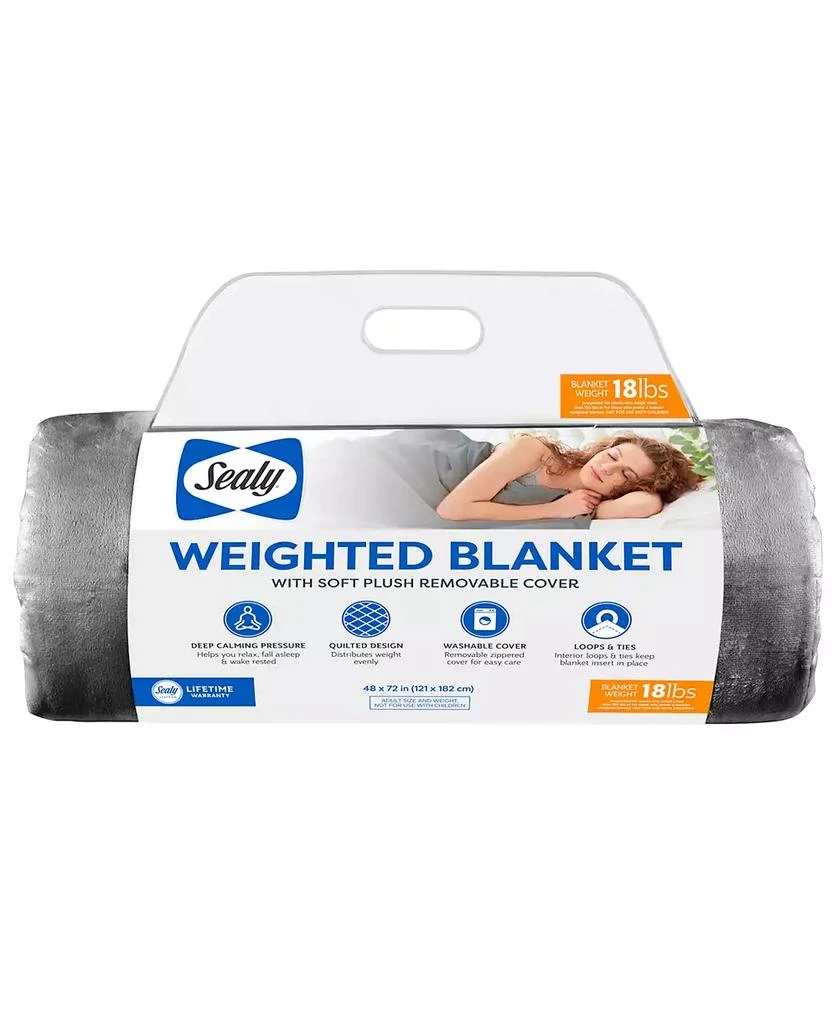 Sealy 18 lbs Weighted Blanket, 48" x 72" 2