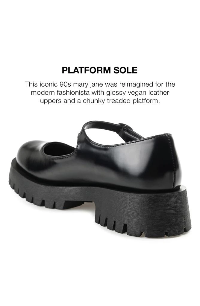 Journee Collection Kamie Mary Jane Platform Flat 10