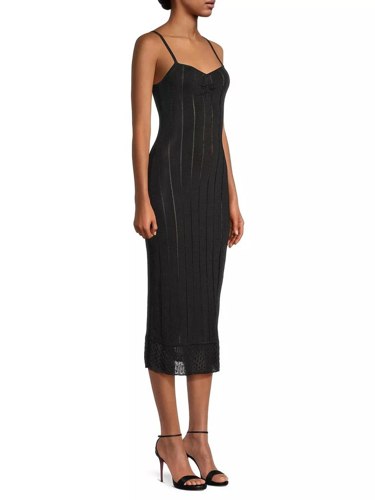 Victor Glemaud Rib-Knit Slip Midi-Dress 4