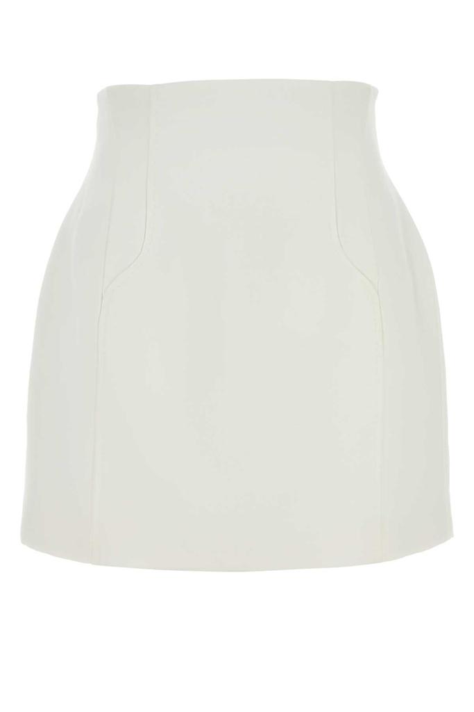 CAMILLA AND MARC White Stretch Polyester Blend Boyd Mini Skirt