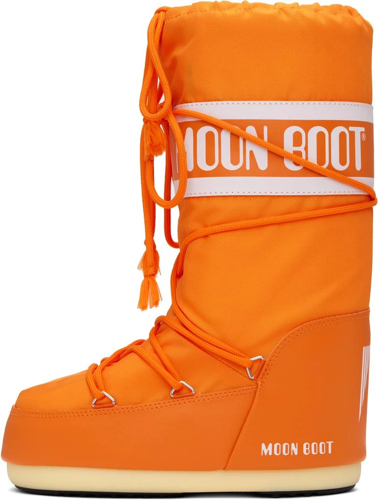 Moon Boot Orange Icon Nylon Boots 3