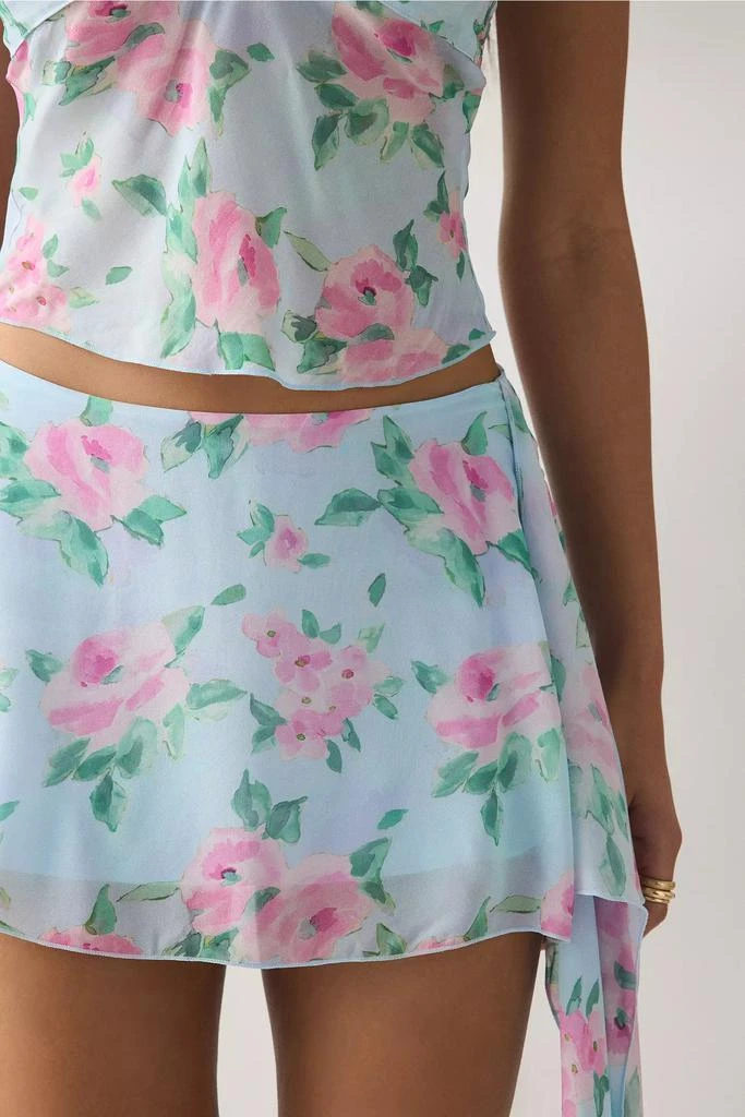 Frankies Bikinis Frankies Bikinis Maribel Watercolor Floral Mini Skirt 2