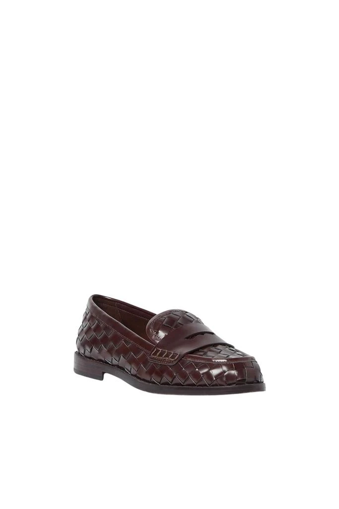 Loeffler Randall Women's Rachel Woven Leather Loafers In Espresso 1