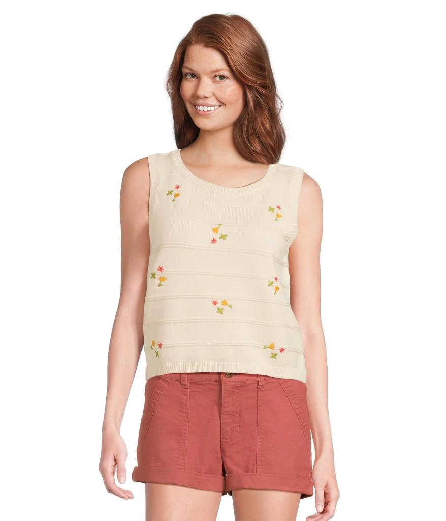 Toad & Co Bianca Crew Tank Embroidered 1
