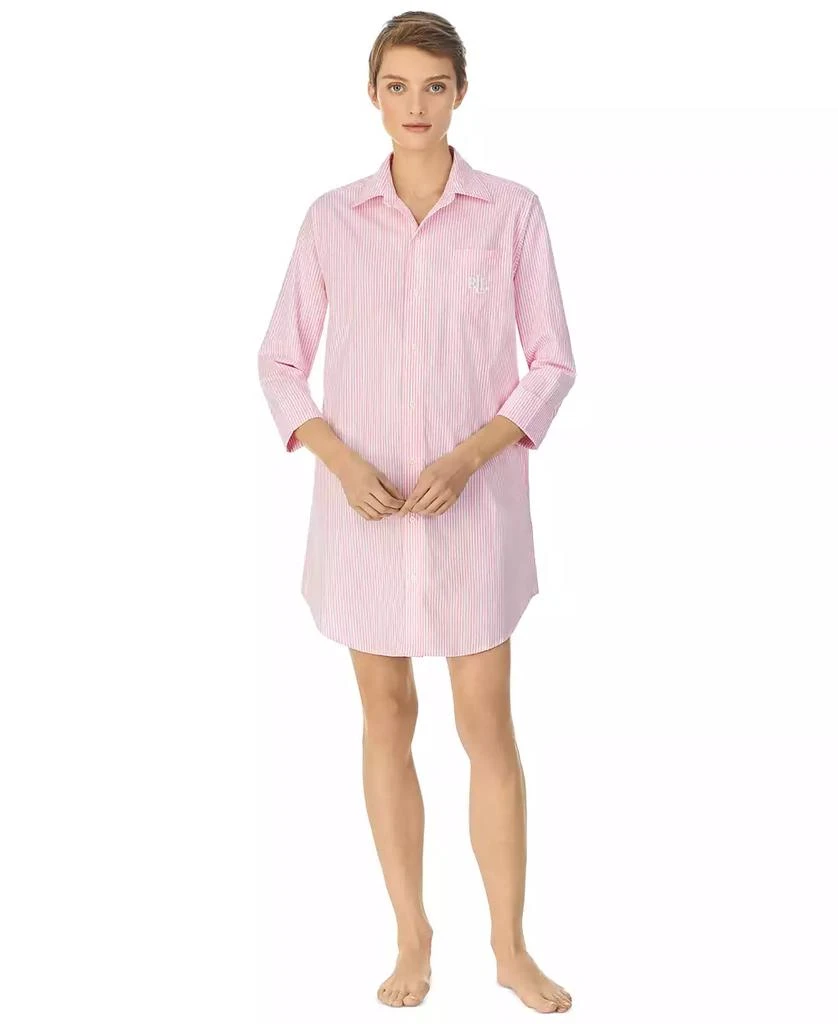 Ralph Lauren Roll Cuff Sleepshirt Nightgown 2