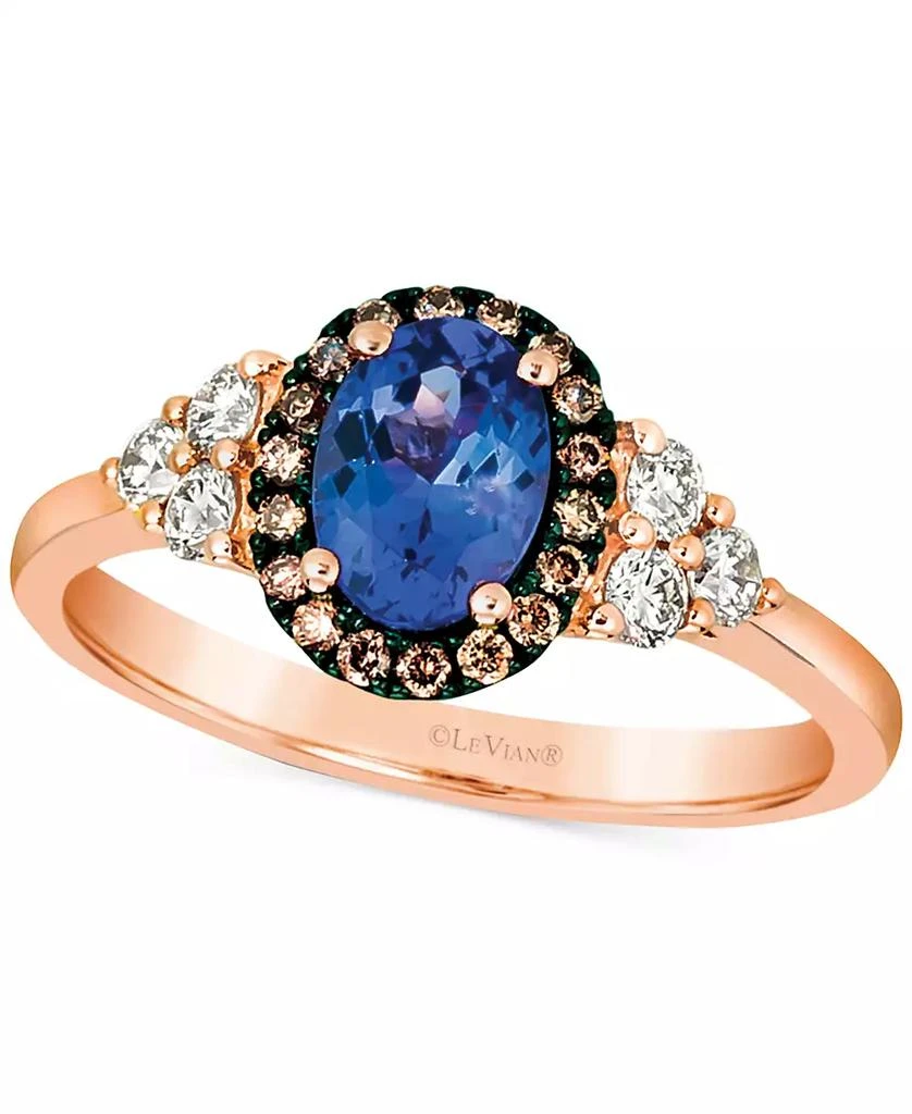 Le Vian Blueberry Tanzanite (5/8 ct. t.w.) 
Diamond (3/8 ct. t.w.) in 14k Rose Gold