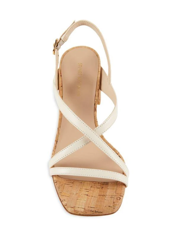 Stuart Weitzman Oasis 50MM Leather Sandals 5