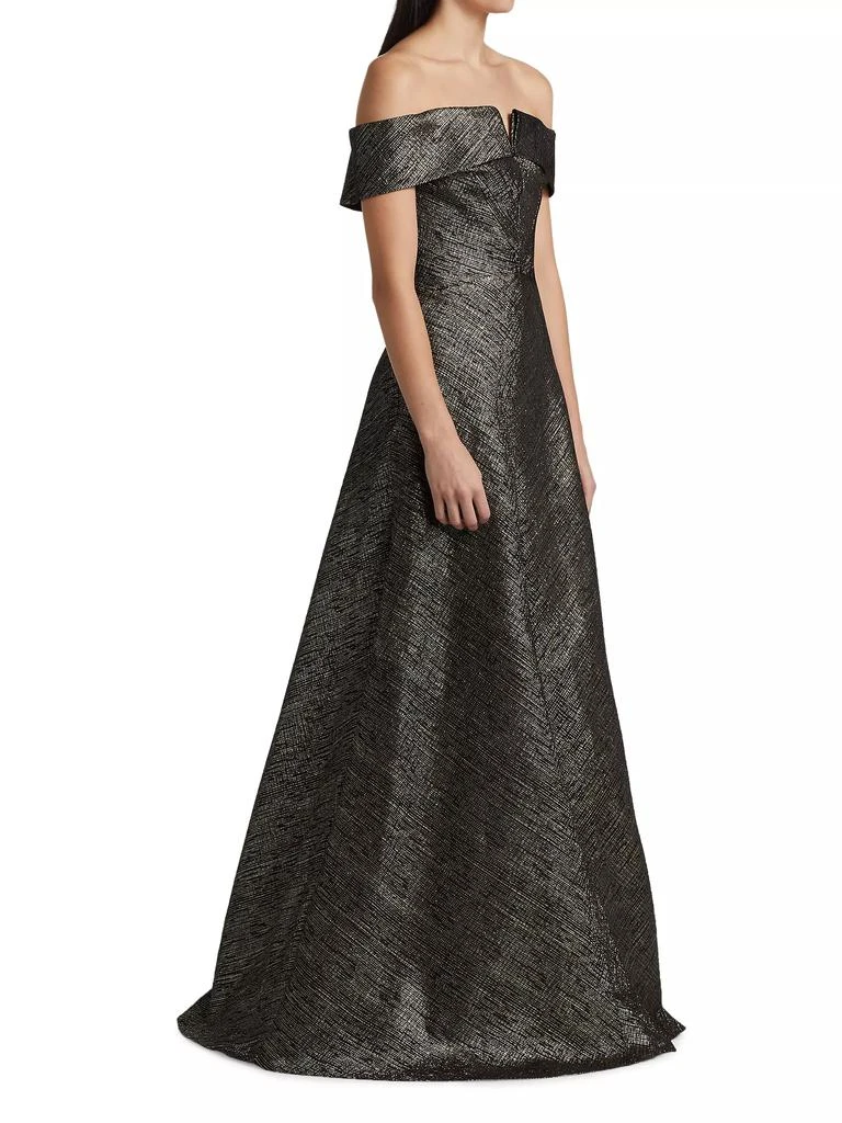 Rene Ruiz Collection Off-The-Shoulder A-Line Gown 4