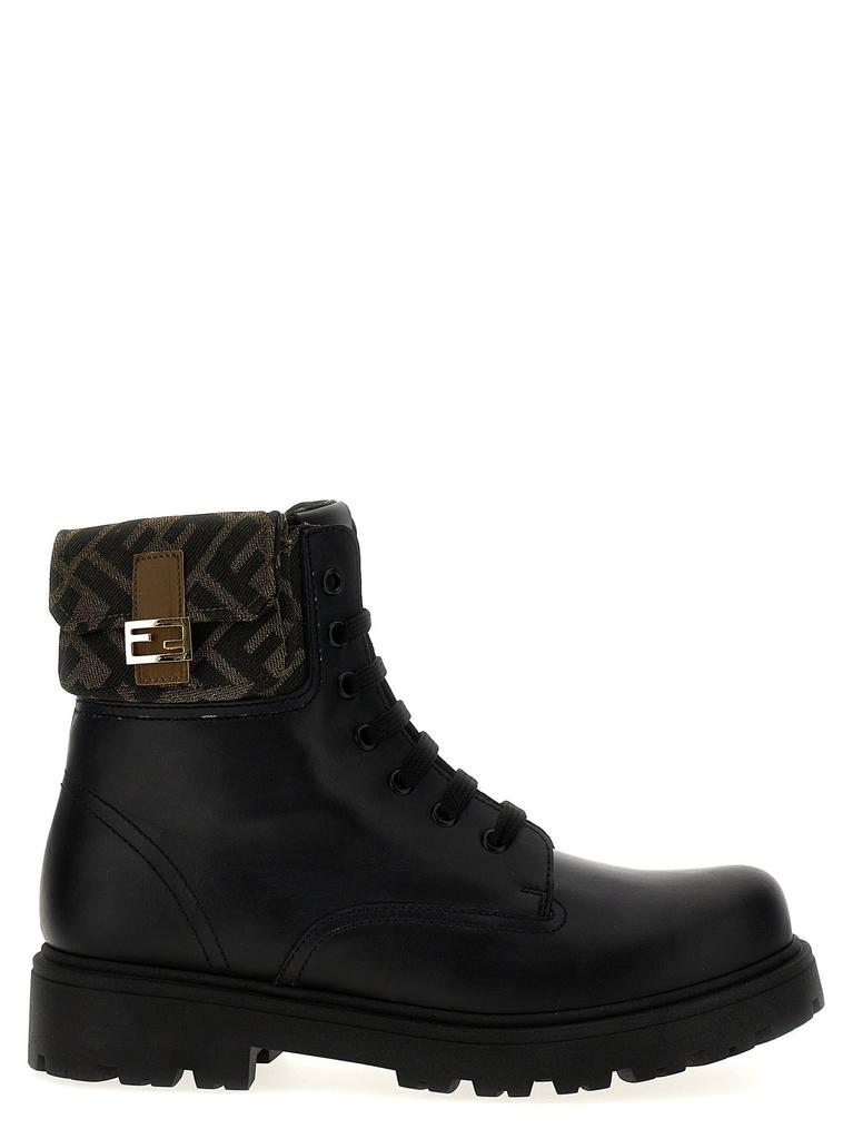 Fendi Kids Fendi Kids Junior Biker Ankle Boots