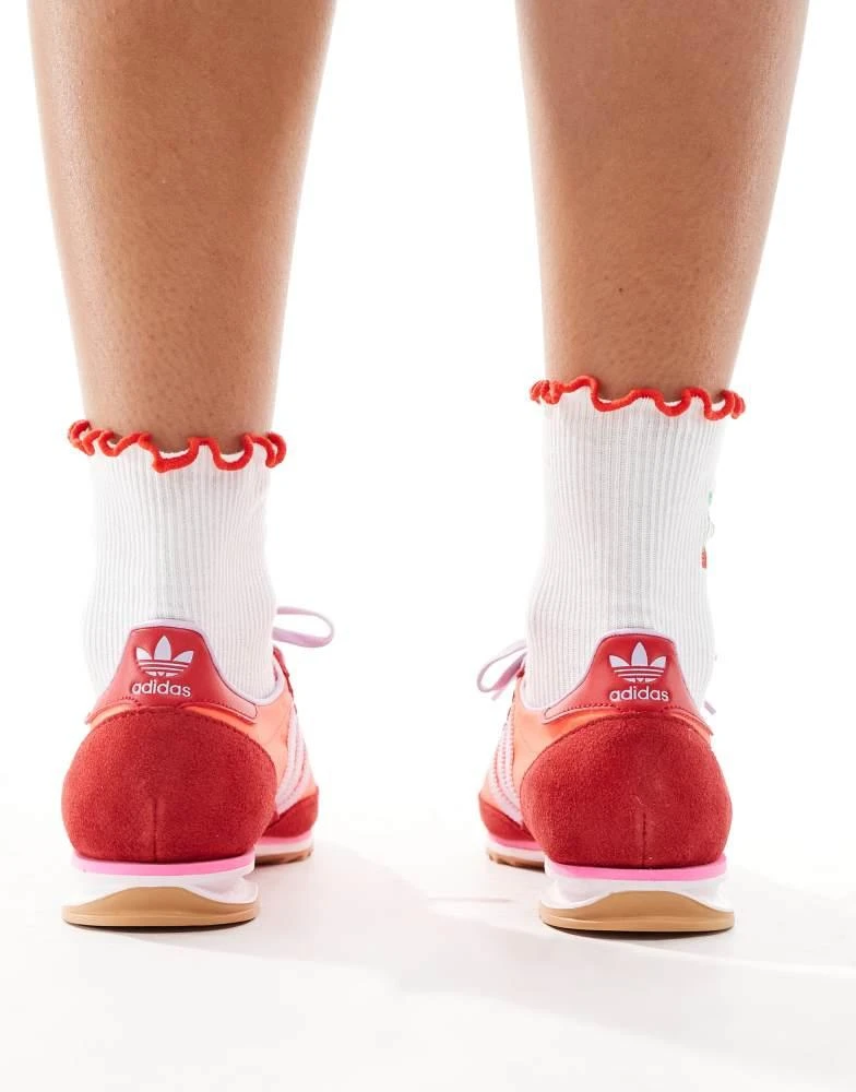 Adidas adidas Originals SL 72 OG trainers in red and pink 3