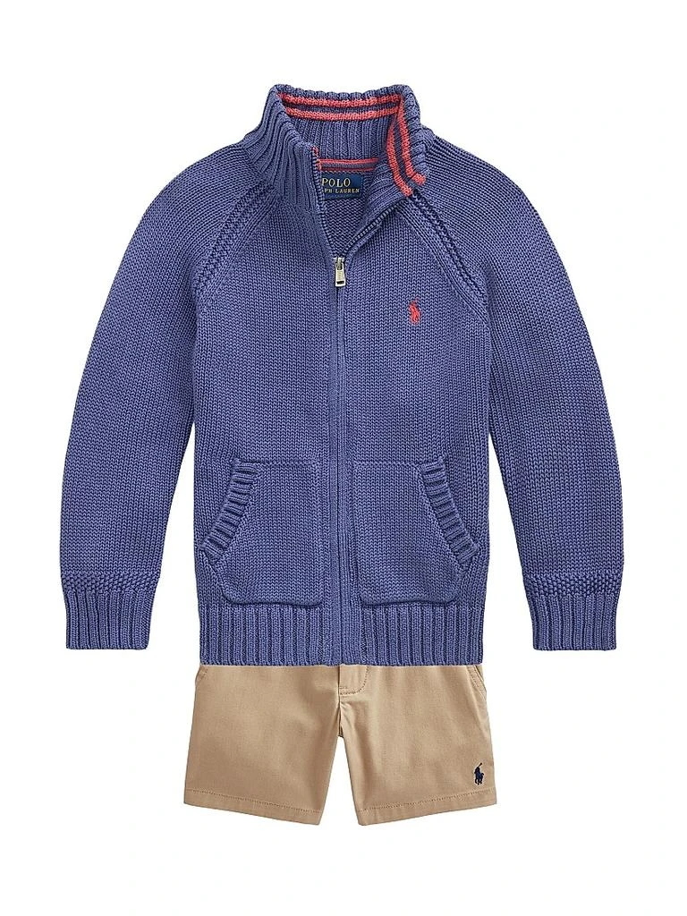 Ralph Lauren Little Boy's & Boy's Cotton Flat Front Shorts 4