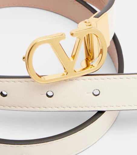Valentino VLogo reversible leather belt 3