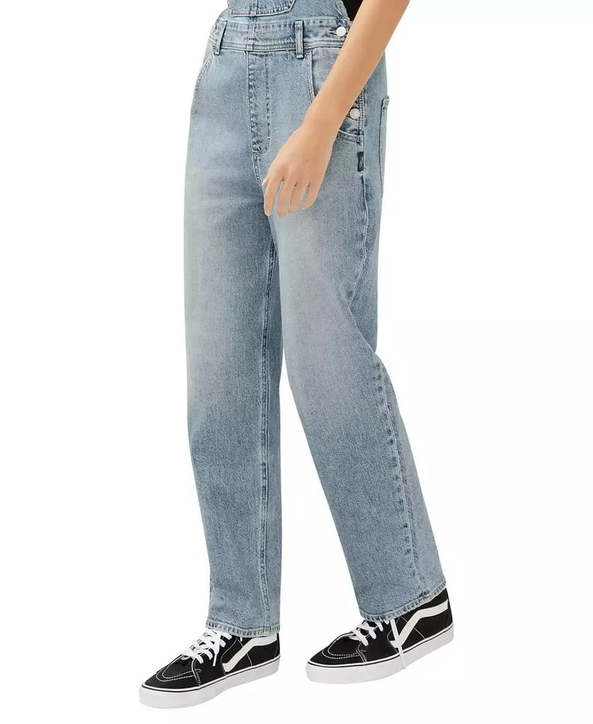 Silver Jeans Co. Women's 90s Baggy Straight Leg Overall Jeans 4
