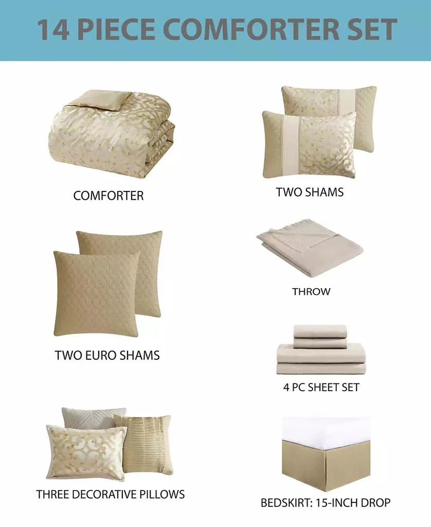 Hallmart Collectibles Caroline 14-Pc. Comforter Set 2