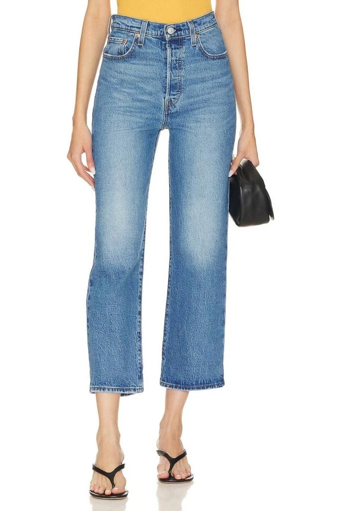 Levi's Ribcage Straight Ankle Jeans In Dance Around 1