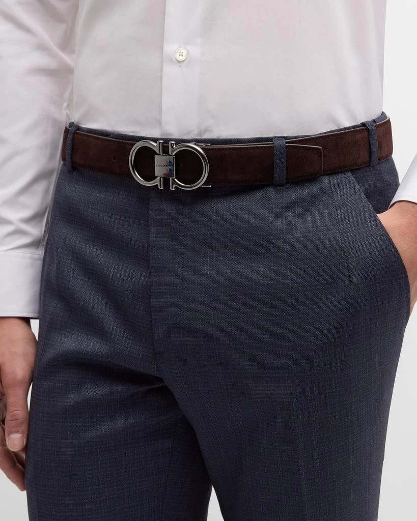 Salvatore Ferragamo Suede Gancini Belt Adjustable Gancini belt - Men | Ferragamo main image 4