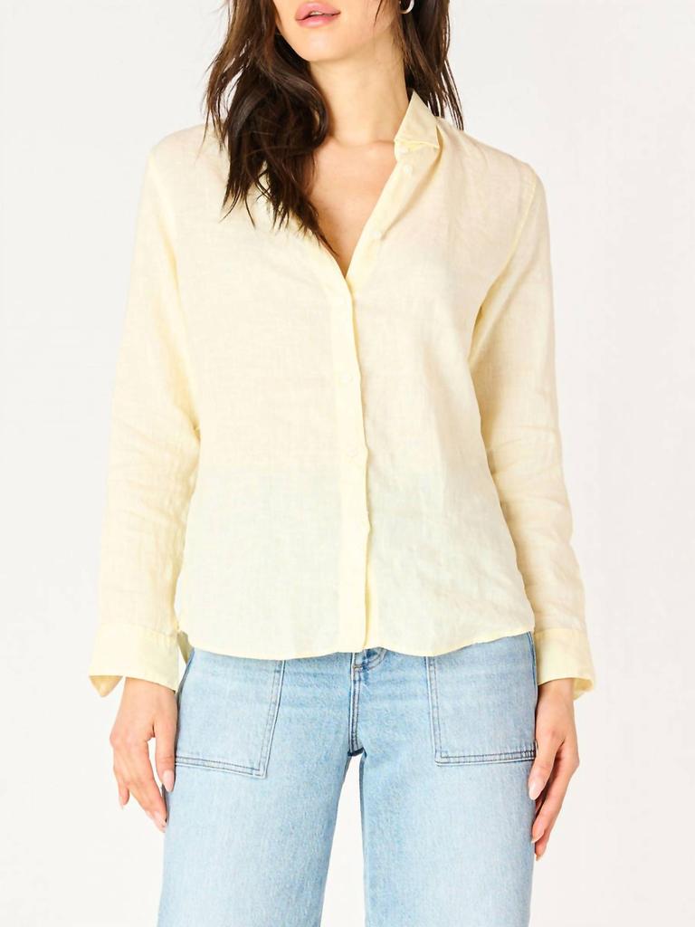 Dex Dex - Long Sleeve Button Front Blouse