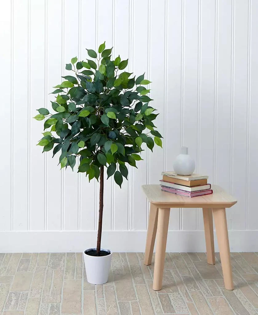 NEARLY NATURAL 48" Artificial Ficus Tree with Decorative Planter 3