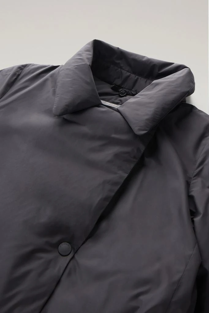 Woolrich Microfiber Ellis Trench Coat with Detachable Hood - Women - Black 3